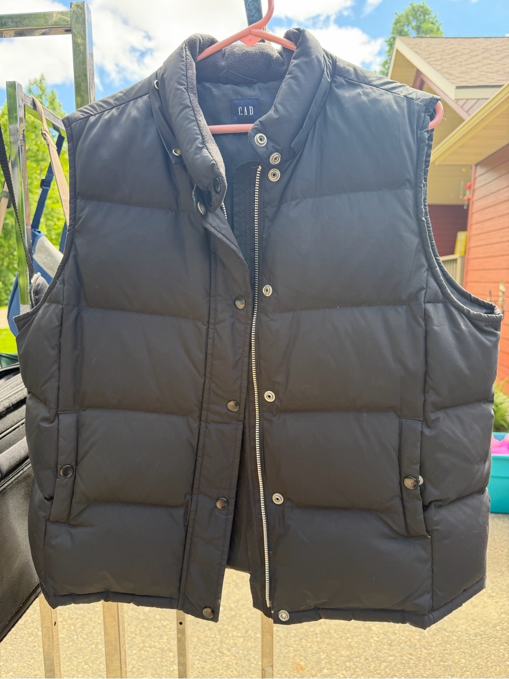 GAP Men's Black Quilted Puffer Vest